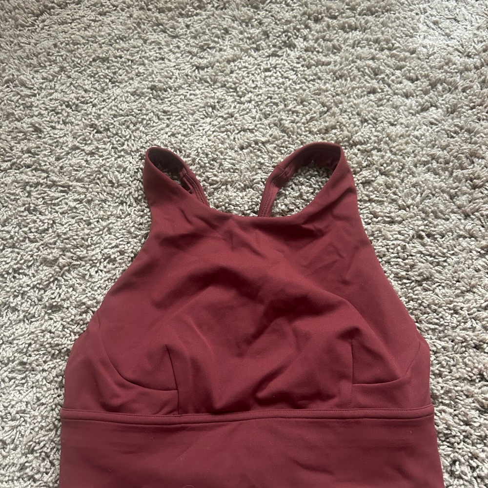 Lululemon Athletica Maroon Sports Bra